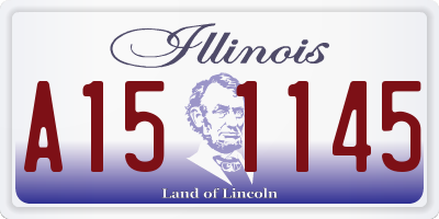 IL license plate A151145