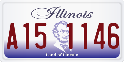 IL license plate A151146
