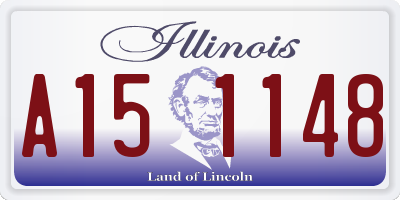 IL license plate A151148