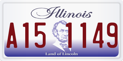 IL license plate A151149