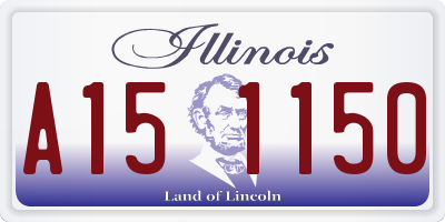 IL license plate A151150