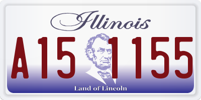 IL license plate A151155