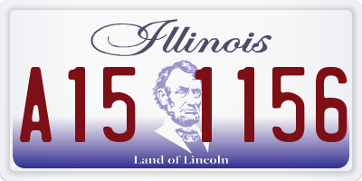 IL license plate A151156
