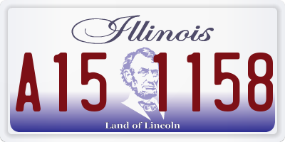 IL license plate A151158
