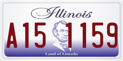 IL license plate A151159