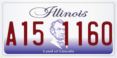 IL license plate A151160