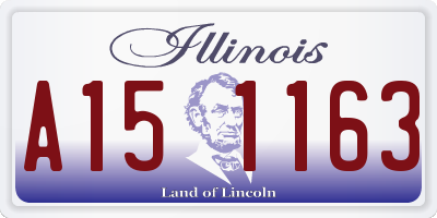 IL license plate A151163