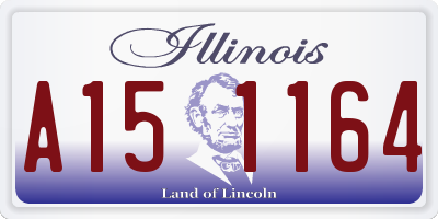 IL license plate A151164