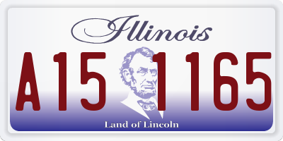 IL license plate A151165