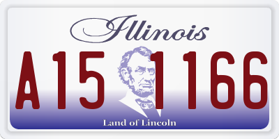 IL license plate A151166