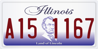IL license plate A151167