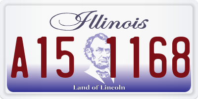 IL license plate A151168