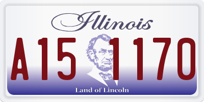 IL license plate A151170