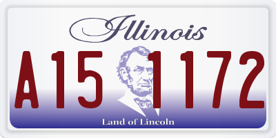 IL license plate A151172