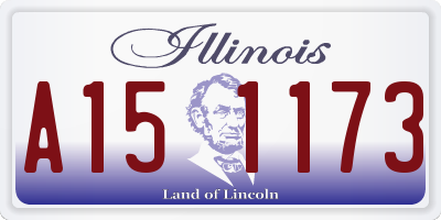IL license plate A151173