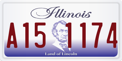 IL license plate A151174