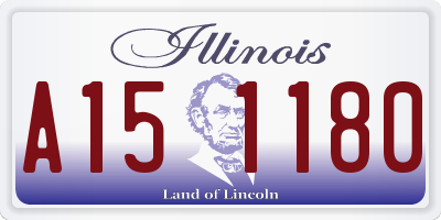 IL license plate A151180