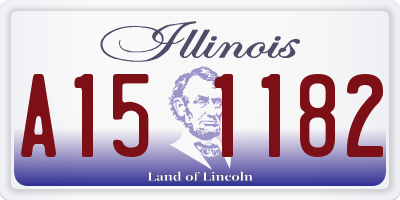 IL license plate A151182