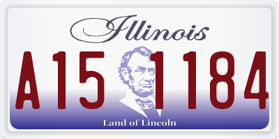 IL license plate A151184