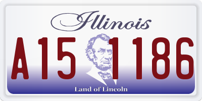 IL license plate A151186