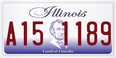 IL license plate A151189
