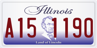 IL license plate A151190