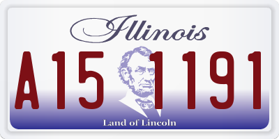 IL license plate A151191