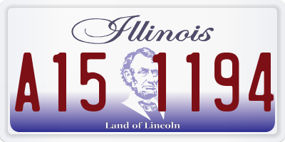 IL license plate A151194