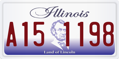 IL license plate A151198