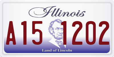 IL license plate A151202