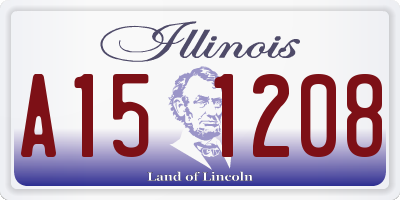 IL license plate A151208