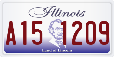 IL license plate A151209