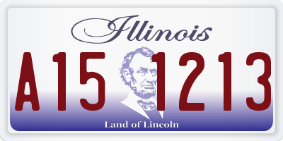 IL license plate A151213