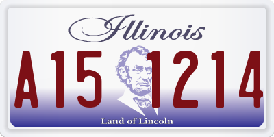 IL license plate A151214