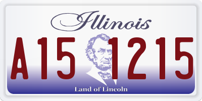 IL license plate A151215