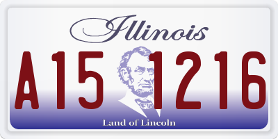 IL license plate A151216
