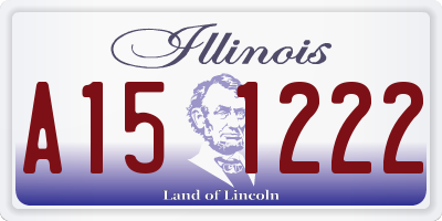 IL license plate A151222