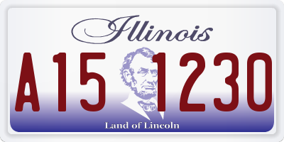 IL license plate A151230