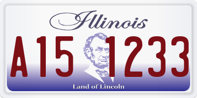 IL license plate A151233