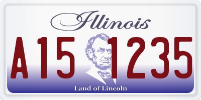 IL license plate A151235