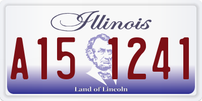 IL license plate A151241