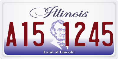 IL license plate A151245