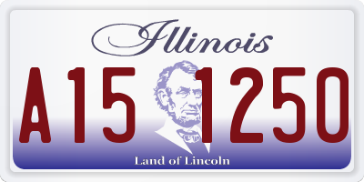 IL license plate A151250