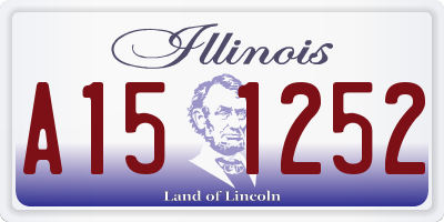 IL license plate A151252