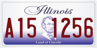 IL license plate A151256