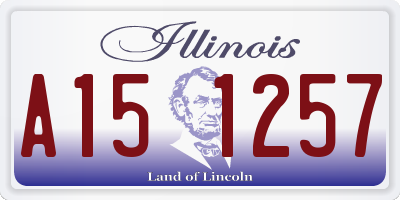 IL license plate A151257