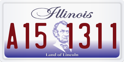 IL license plate A151311