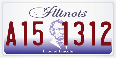 IL license plate A151312