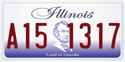 IL license plate A151317