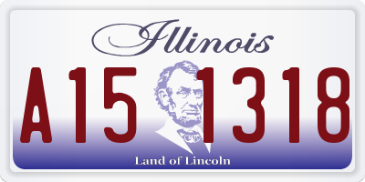 IL license plate A151318